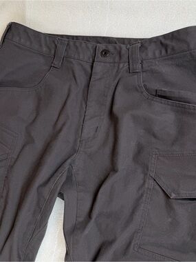 1620 Mens 36x32 Double Knee Utility Pants Grey Workwear Cordura USA Camping Note